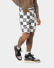 Saint Morta Vintage Checks Denim Shorts White/Black