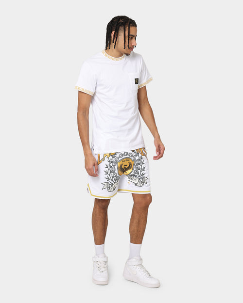 Last Kings Cairo University Ball Shorts White