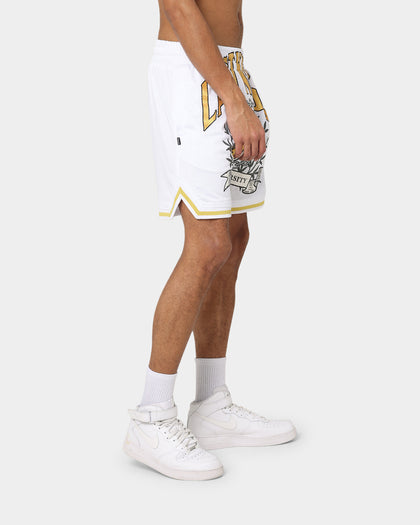 Last Kings Cairo University Ball Shorts White