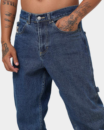 Karl Kani OG Rinse Denim Jeans Mid Blue