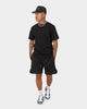 New Era New York Yankees Black On Black Shorts Black