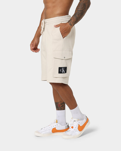 Calvin Klein Monogram Badge HWK Shorts Eggshell