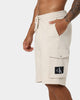 Calvin Klein Monogram Badge HWK Shorts Eggshell