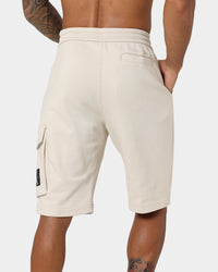 Calvin Klein Monogram Badge HWK Shorts Eggshell