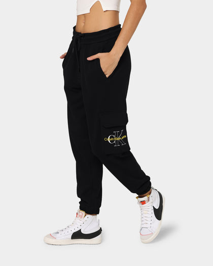 Calvin Klein Two Tone Monogram HWK Pants Ck Black