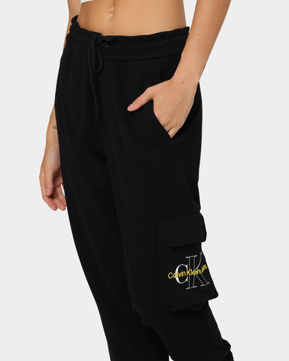 Calvin Klein Two Tone Monogram HWK Pants Ck Black