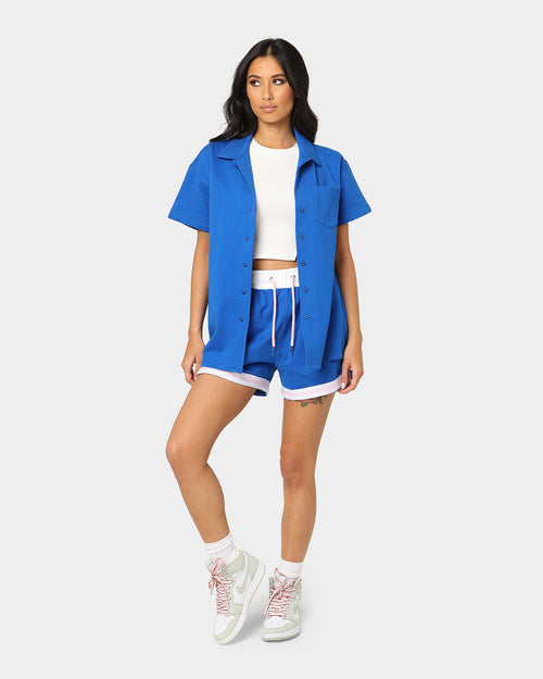 EN ES Women's Zenni Terry Shorts Cobalt Blue
