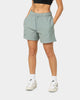 Champion Women's Reverse Weave Relaxed Shorts Sage Shimmer Green