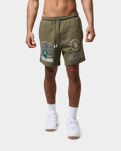National Collegiate Athletic Association Michigan State Spartans Multi Hit Shorts Olive