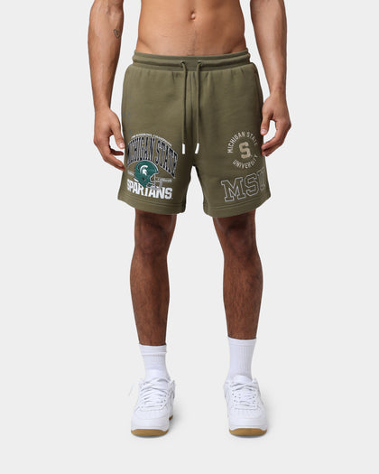 National Collegiate Athletic Association Michigan State Spartans Multi Hit Shorts Olive