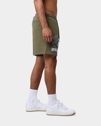 National Collegiate Athletic Association Michigan State Spartans Multi Hit Shorts Olive