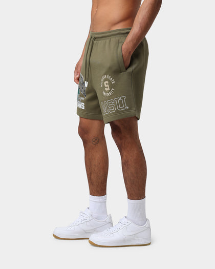 National Collegiate Athletic Association Michigan State Spartans Multi Hit Shorts Olive