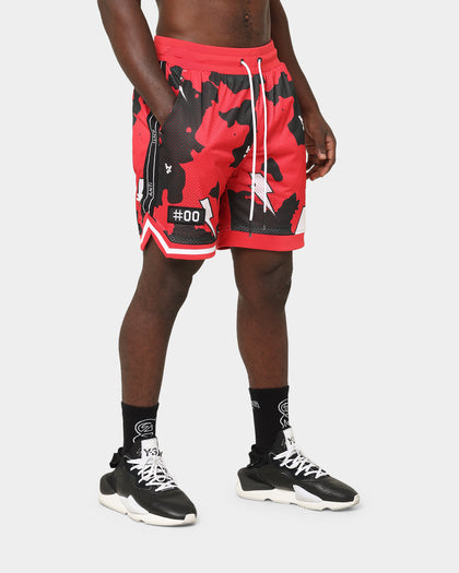 The Anti Order Storm Camo Basketball Shorts Black/Red/White