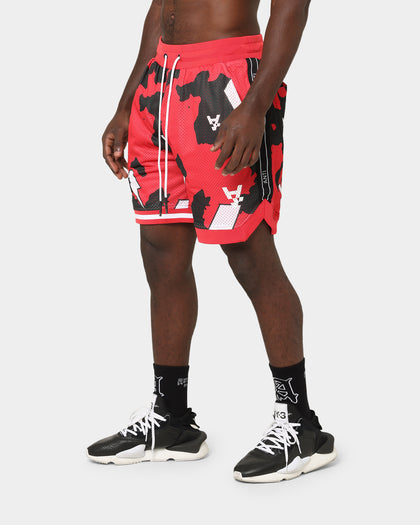 The Anti Order Storm Camo Basketball Shorts Black/Red/White