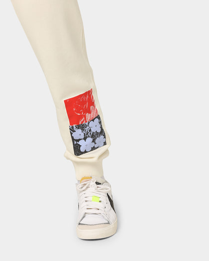 Dead Studios Flower Track Pants Bone/Red/Black