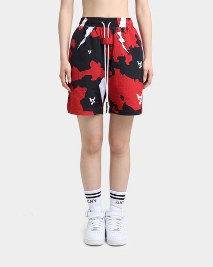 The Anti Order Storm Camo Beach Shorts Black/White/Red