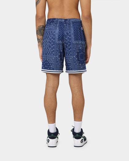 Majestic Athletic New York Yankees Bandana Paisley Wordmark Shorts True Navy