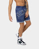 Majestic Athletic New York Yankees Bandana Paisley Wordmark Shorts True Navy
