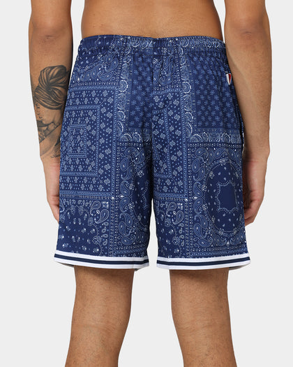 Majestic Athletic New York Yankees Bandana Paisley Wordmark Shorts True Navy