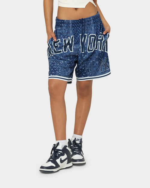 Majestic Athletic New York Yankees Bandana Paisley Wordmark Shorts True Navy