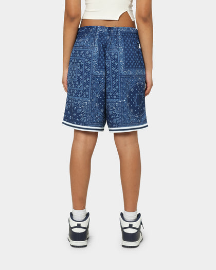 Majestic Athletic New York Yankees Bandana Paisley Wordmark Shorts True Navy