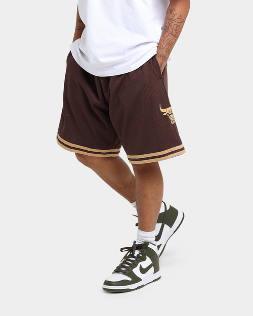 Mitchell & Ness Chicago Bulls Lux Brown Swingman Shorts Baroque Brown