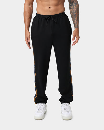 Fred Perry Striped Tape Track Pants Black