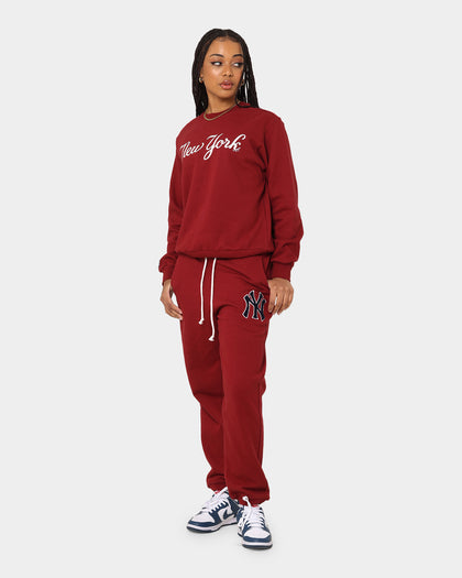 Majestic Athletic Women's New York Yankees Heritage Trackpants Dark Blood