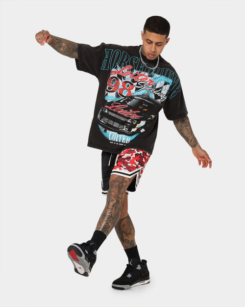 Goat Crew Half Camo Shorts Black/Red