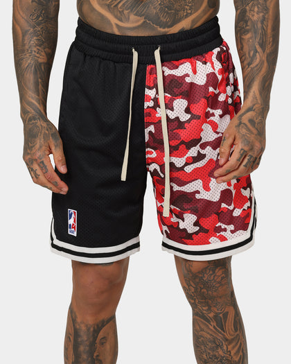 Goat Crew Half Camo Shorts Black/Red