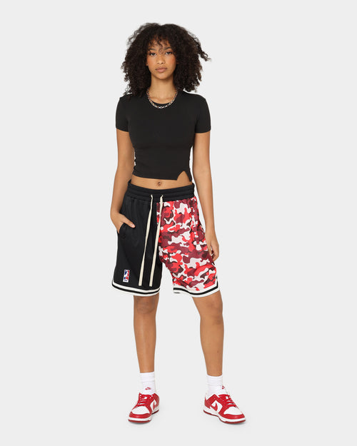 Goat Crew Half Camo Shorts Black/Red