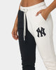 Majestic Athletic Women's New York Yankees Madi Duo Track Pants White Marle/Black