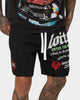 Loiter Void Multi Logo Walk Shorts Black