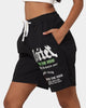 Loiter Void Multi Logo Walk Shorts Black