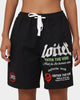 Loiter Void Multi Logo Walk Shorts Black