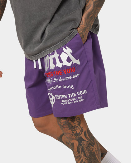 Loiter Void Multi Logo Walk Shorts Purple