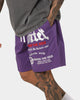 Loiter Void Multi Logo Walk Shorts Purple