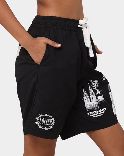 Loiter Nightcrawler Walk Shorts Black