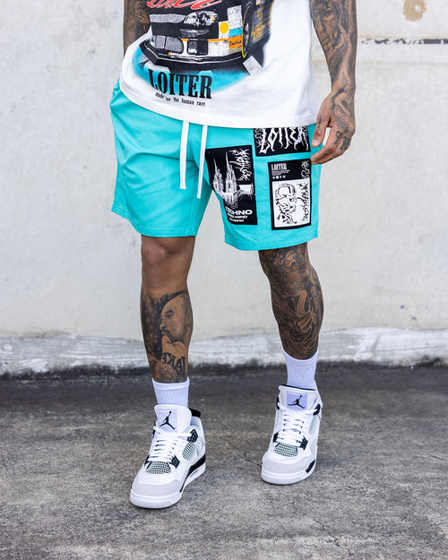 Loiter Nightcrawler Walk Shorts Turquoise