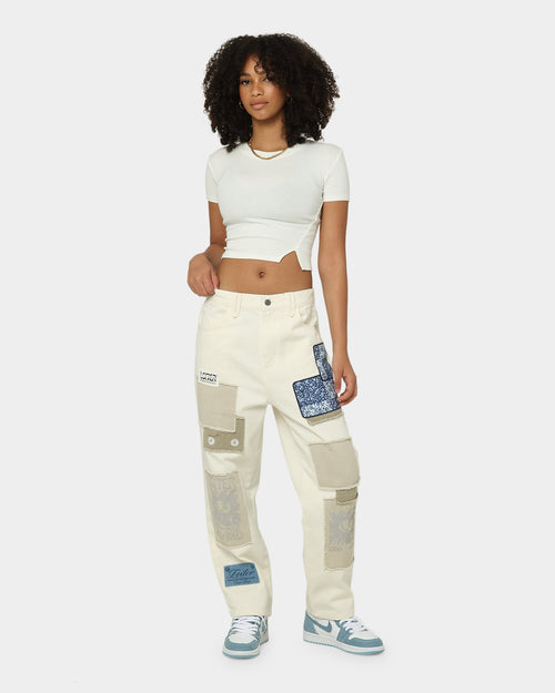 Loiter Utopia Patchwork Jeans Ecru