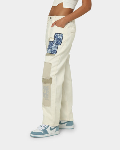 Loiter Utopia Patchwork Jeans Ecru