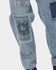 Loiter Utopia Patchwork Jeans Washed Blue