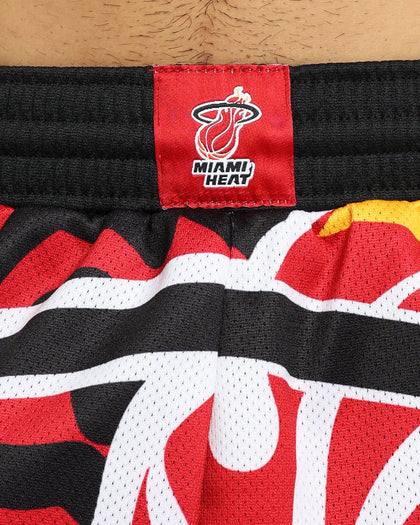 Mitchell & Ness Miami Heat Jumbotron 2.0 Sublimated Shorts Red