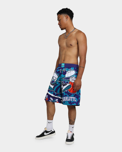 Mitchell & Ness Charlotte Hornets Jumbotron 2.0 Sublimated Shorts Teal