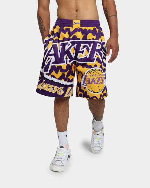 Mitchell & Ness Los Angeles Lakers Jumbotron 2.0 Sublimated Shorts Gold