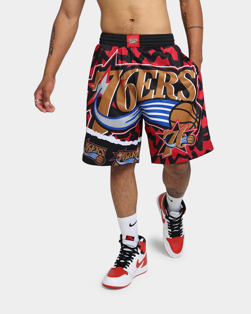 Mitchell & Ness Philadelphia 76ers Jumbotron 2.0 Sublimated Shorts Red
