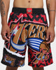Mitchell & Ness Philadelphia 76ers Jumbotron 2.0 Sublimated Shorts Red