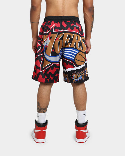 Mitchell & Ness Philadelphia 76ers Jumbotron 2.0 Sublimated Shorts Red