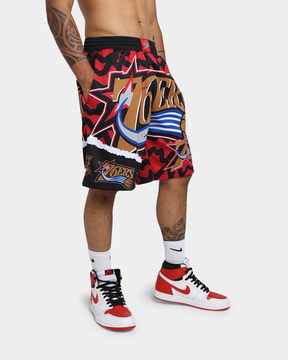 Mitchell & Ness Philadelphia 76ers Jumbotron 2.0 Sublimated Shorts Red