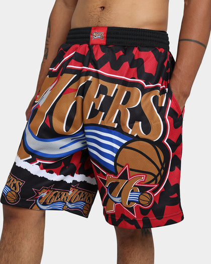 Mitchell & Ness Philadelphia 76ers Jumbotron 2.0 Sublimated Shorts Red